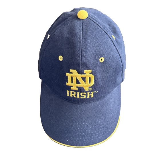 OFFICIAL University of Notre Dame Fighting Irish Hat - Blue & Yellow - One Size - Picture 1 of 12